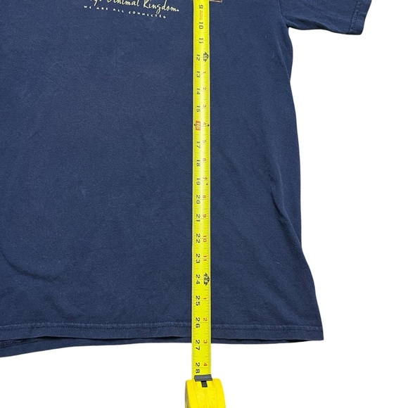 VTG Walt Disney World Animal Kingdom Tee Shirt Blue We Are All Connected Size M - Picture 5 of 5